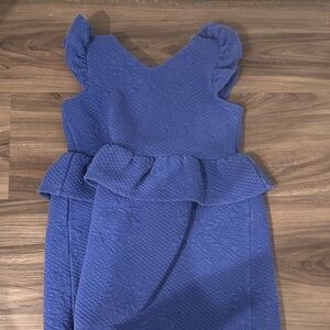 Janie + Jack Royal Blue Peplum Dress